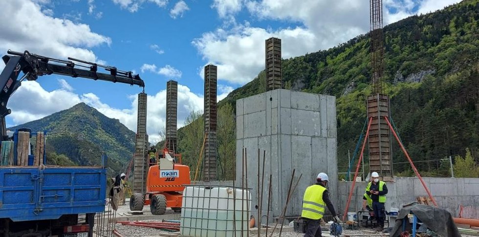 Obras de la depuradora de Ansó