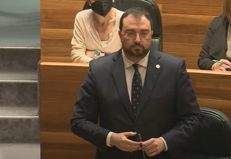 El presidente del Principado, Adrián Barbón