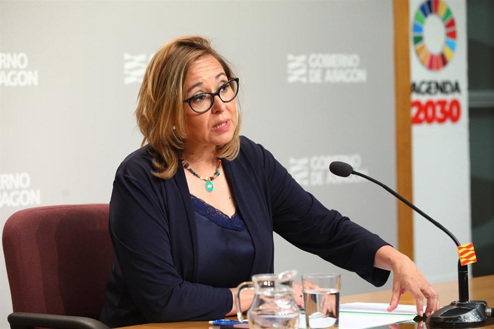 La consejera de Presidencia del Gobierno de Aragón, Mayte Pérez.