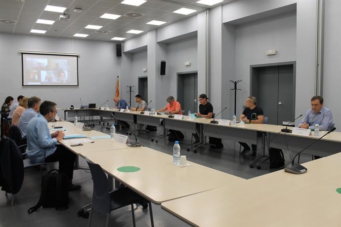 Imatge de la reunió de la Taula d'equiparació del transport sanitari de Catalunya