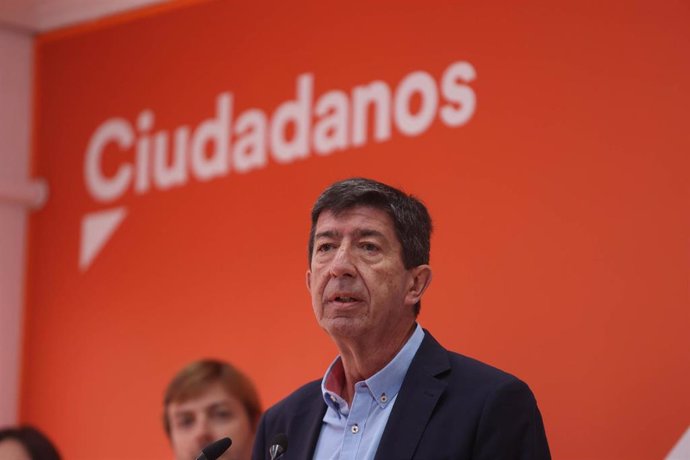 El candidato de Ciudadanos (Cs) a la Presidencia de la Junta de Andalucía y vicepresidente del Gobierno andaluz, Juan Marín