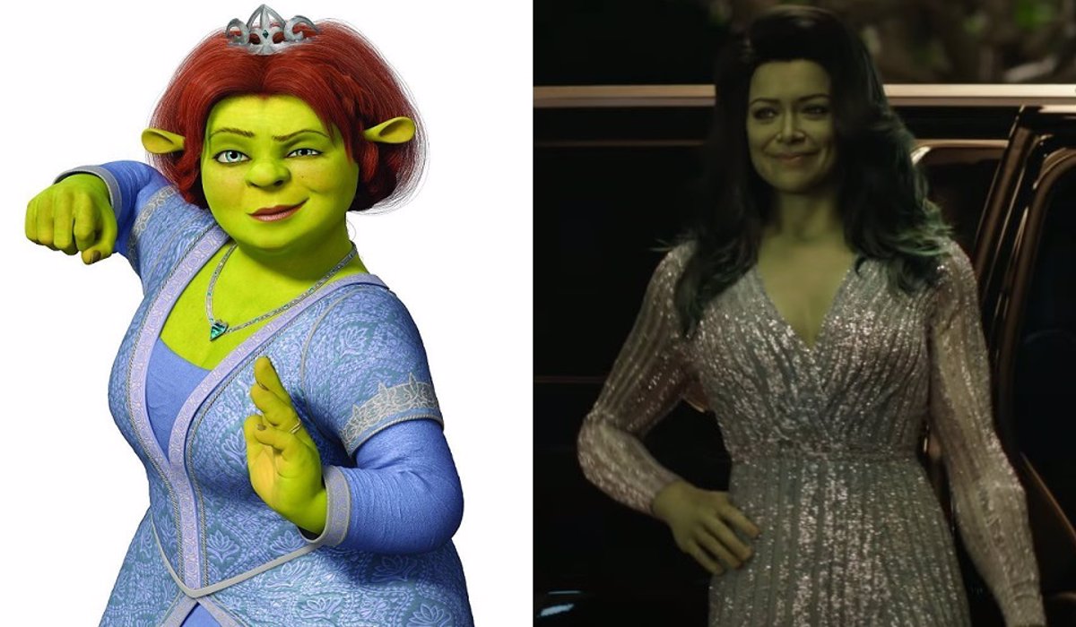 She Hulk but it's Fiona from Shrek 