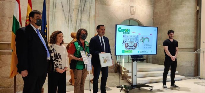 Presentación cupón ONCE 40 aniversario Estatuto de Autonomía de La Rioja