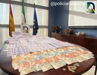 Intervenidos 4.179 boletos y 1.602 euros procedentes de lotería clandestina en Cádiz