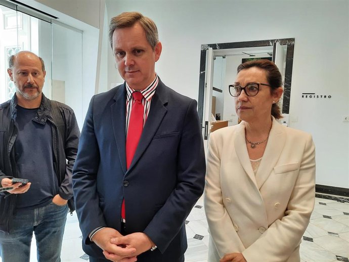 José Miñones y Maica Larriba este miércoles en Vigo.