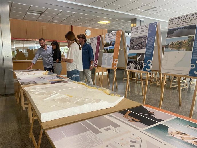La exposición, que se inaugura este jueves, se podrá ver hasta el 3 de junio en el hall de la Escuela Superior de Arquitectura.