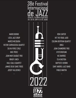 Cartell del Festival Internacional de Jazz d'Andorra-Escaldes Engordany