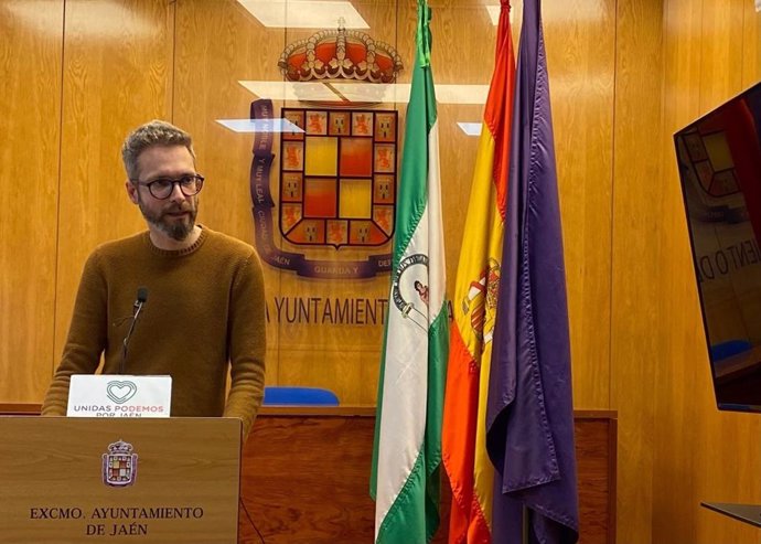 El portavoz de UP por Jaén, Javier Ureña.
