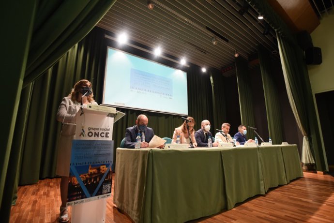 Autoridades presentes en la inauguración de la jornada 'Accesibilidad y Turismo Patrimonial. Los valores de la Inclusión'.