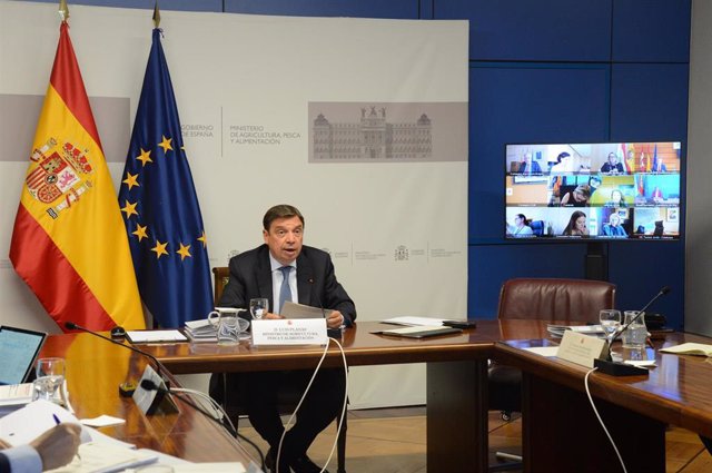 El ministro de Agricultura, Pesca y Alimentación, Luis Planas, preside la Sectorial de Agricultura y Pesca por videoconferencia