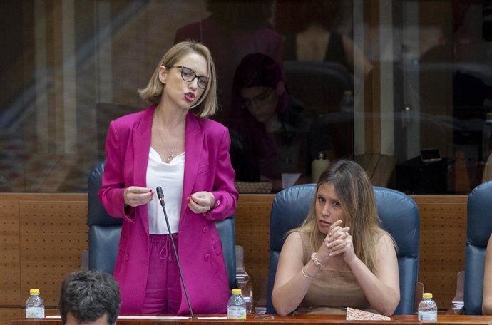 La portavoz de Unidas Podemos en la Asamblea de Madrid, Carolina Alonso