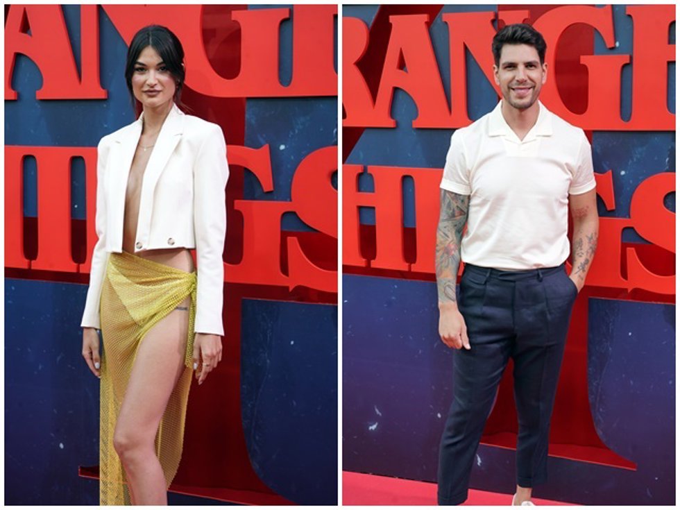 Estela Grande y Diego Matamoros han coincidido en el estreno de 'Stranger Things'