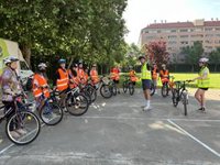 Un total de 624 estudiantes de 2º de la ESO de 9 centros educativos de Logroño se han sumado a 'La Bici en la Escuela'