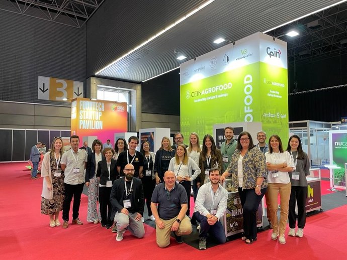 Representantes de las startups navarras que participan en estos días en 'Food 4 Future'.