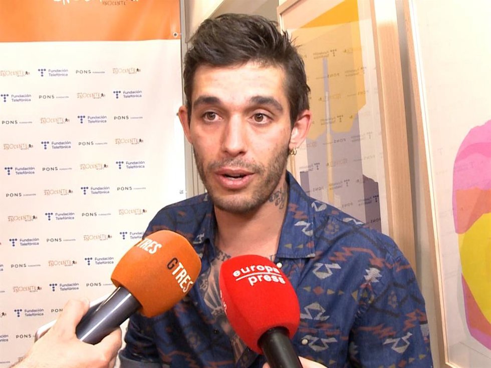 Víctor Elías en los premios 'Inocente'