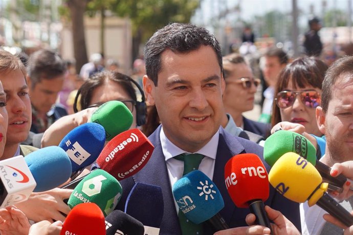 El presidente de la Junta de Andalucía, Juanma Moreno, en una fotografía de archivo