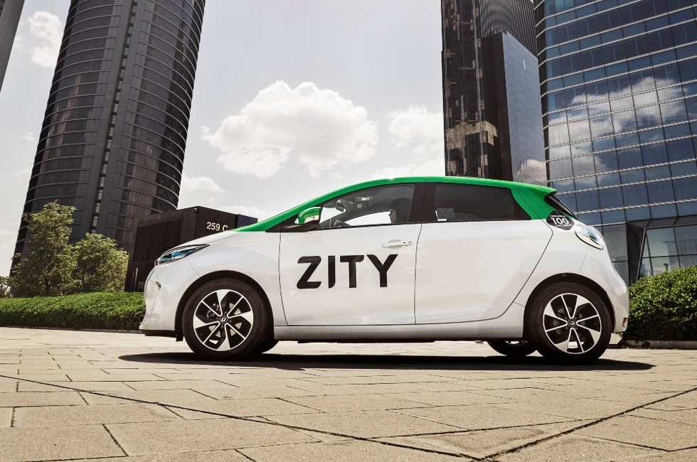 Archivo - Vehículo de Zity en Madrid