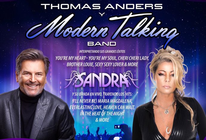 Thomas Anders (Modern Talking) y Sandra toman el WiZink Center de Madrid con sus himnos eurodance de los 80
