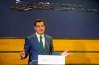 Moreno afea la "campaña contra la monarquía" de "parte" del Gobierno y apoya que el emérito venga a España cuando quiera