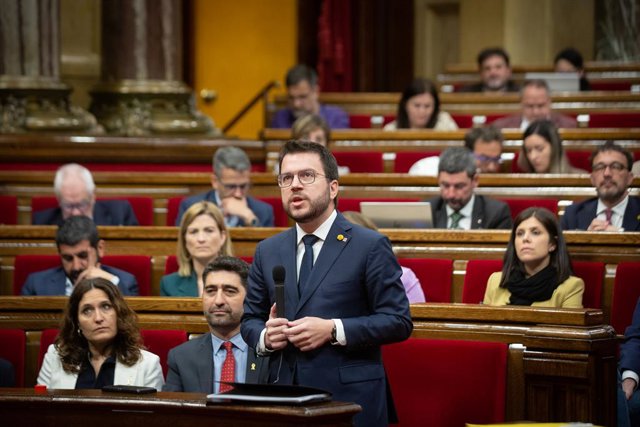 El president de la Generalitat, Pere Aragonès