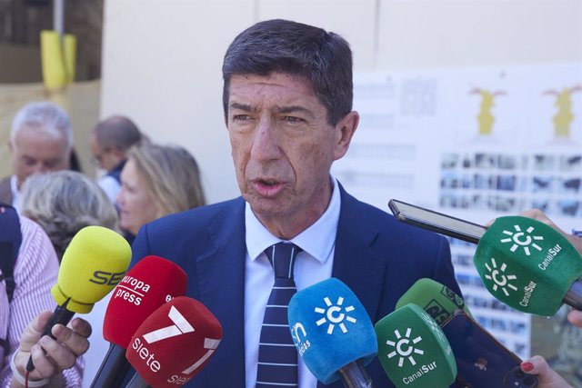 El vicepresidente de la Junta de Andalucía y consejero de Turismo, Juan Marín, en una imagen de 9 de mayo.