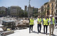 La reforma de la plaza de la Reina de València concluirá a finales de julio, con 10.000 m2 "recuperados para la ciudad"