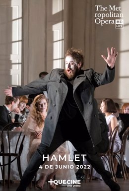 Cartel de la ópera Hamlet que se retransmite en diferido en Yelmo Vallsur