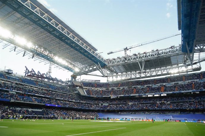 Vista general del estadio Santiago Bernabéu