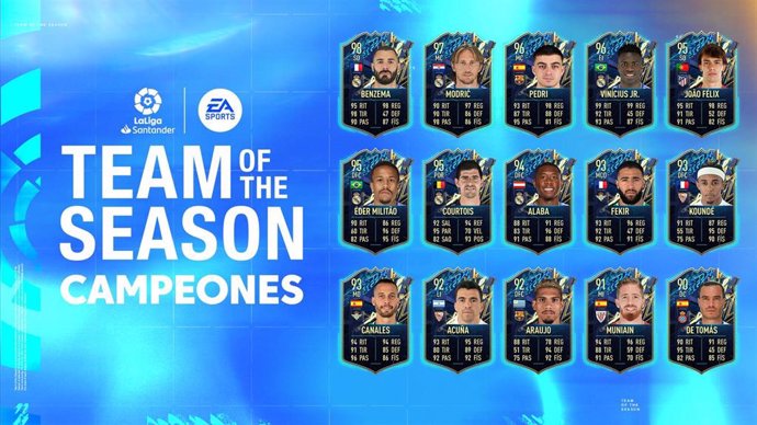 Estos son los 15 elegidos del 'FIFA 22 Team Of The Season'