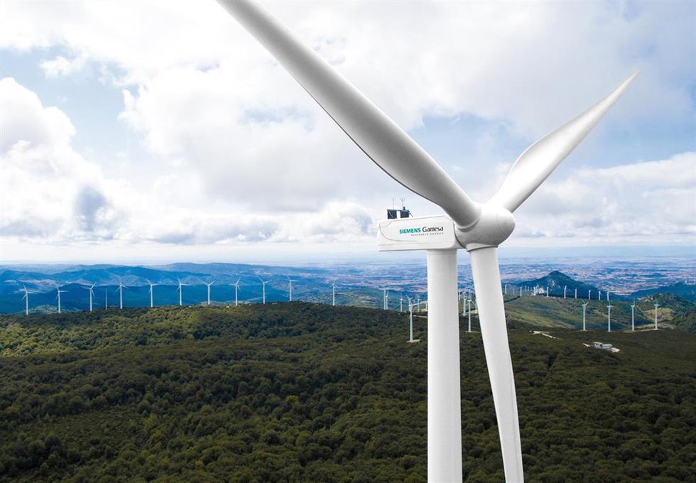 Archivo - Aerogenerador de Siemens Gamesa