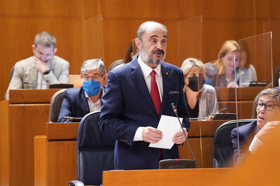 El presidente del Gobierno de Aragón, Javier Lambán.