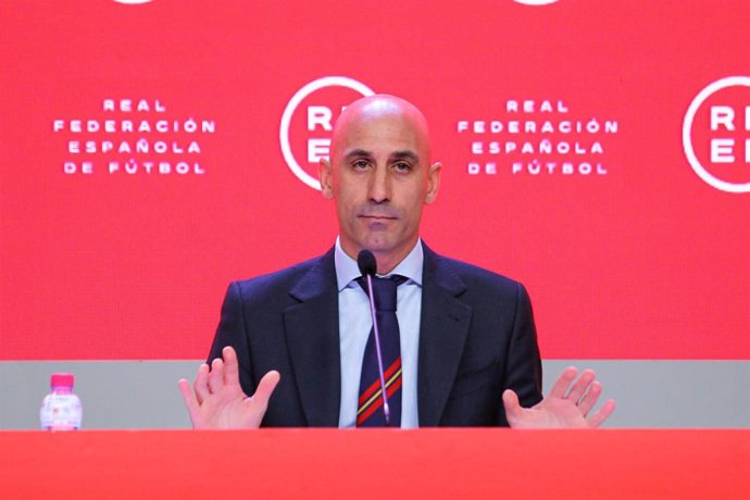 El presidente de la Federación Española de Fútbol, Luis Rubiales.