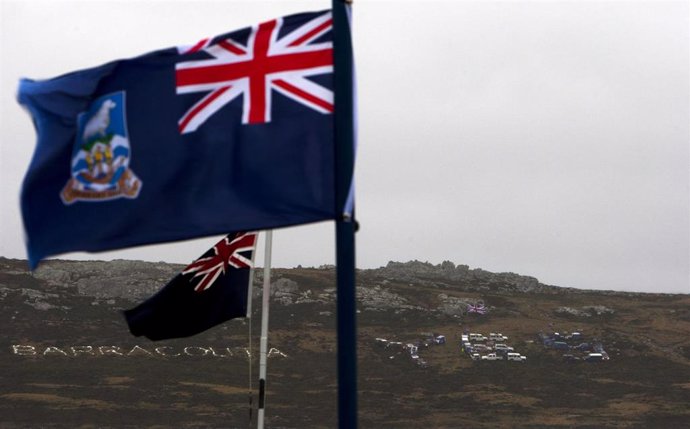 Archivo - Bandera de las islas Malvinas