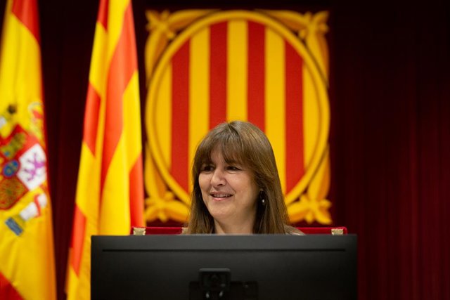 La presidenta del Parlament, Laura Borràs