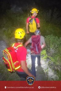 Rescatan en Mortitx a un hombre de 70 años deshidratado con un fuerte golpe en la cabeza