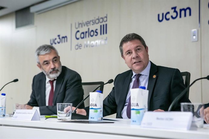 El presidente regional, Emiliano García-Page, ha participado en el debate-coloquio Los fondos Next Generation y las CCAA, que organiza la Universidad Carlos III de Madrid