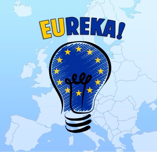 Cartell promocional del podcast promogut per l'Oficina del Parlament Europeu a Barcelona i la UPF 'EUreka!' 