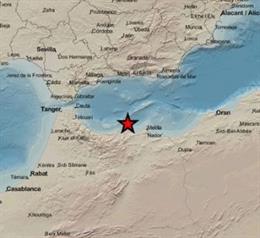 Registrado un terremoto de magnitud 5 con epicentro en Alborán Sur