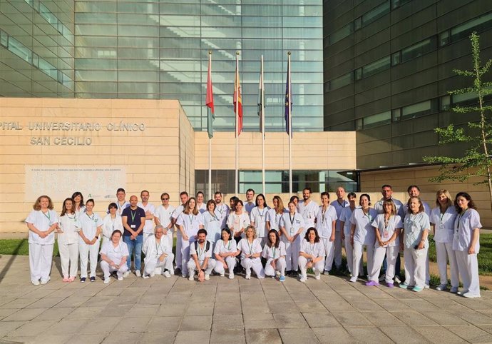 Profesionales de la Unidad de Medicina Física y Rehabilitación del Hospital Universitario Clínico San Cecilio de Granada.