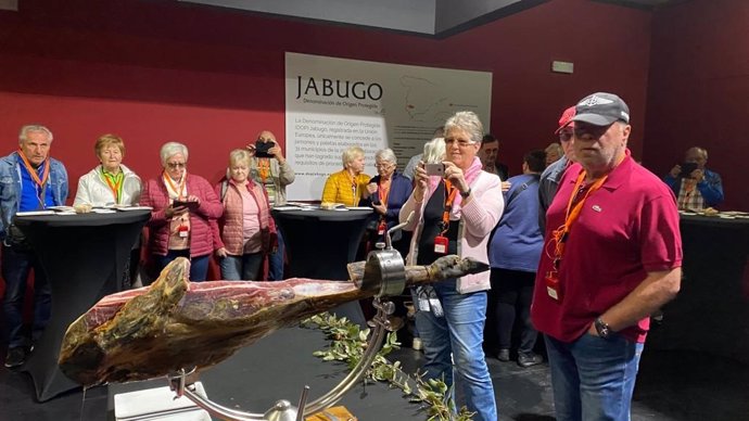 Grupo de austriacos en Jabugo (Huelva).