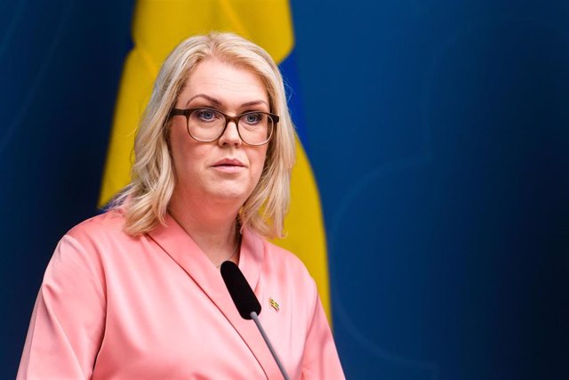 Archivo - La ministra de Salud y Asuntos Sociales de Suecia, Lena Hallengren