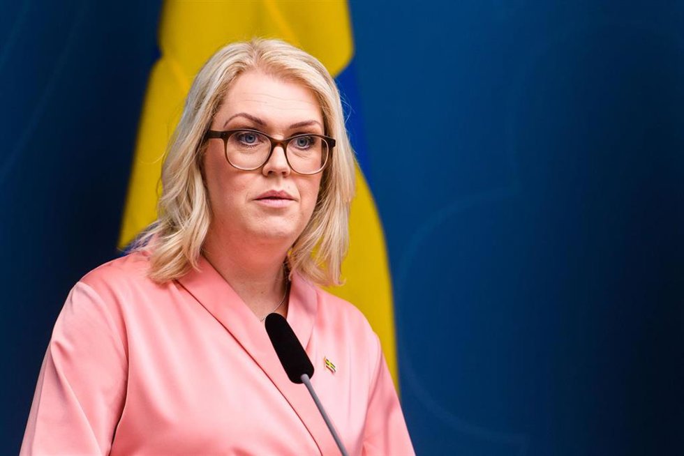 Archivo - La ministra de Salud y Asuntos Sociales de Suecia, Lena Hallengren