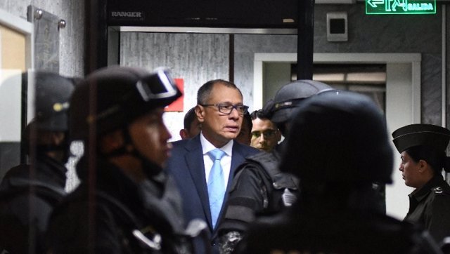 Archivo -    El vicepresidente de Ecuador, Jorge Glas, ha reiterado su inocencia durante el cuarto día de juicio por el delito de asociación ilícita cometido en el caso 'Odebrecht' y en el que es acusado de autor junto con otros ocho procesados