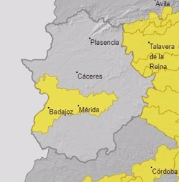Alerta 21 de mayo en Extremadura