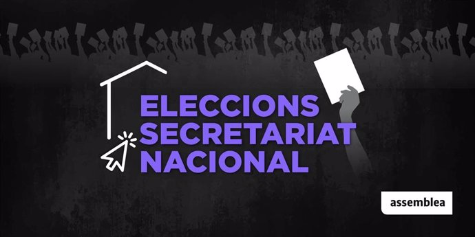 Cartell de les eleccions al secretariat de l'ANC