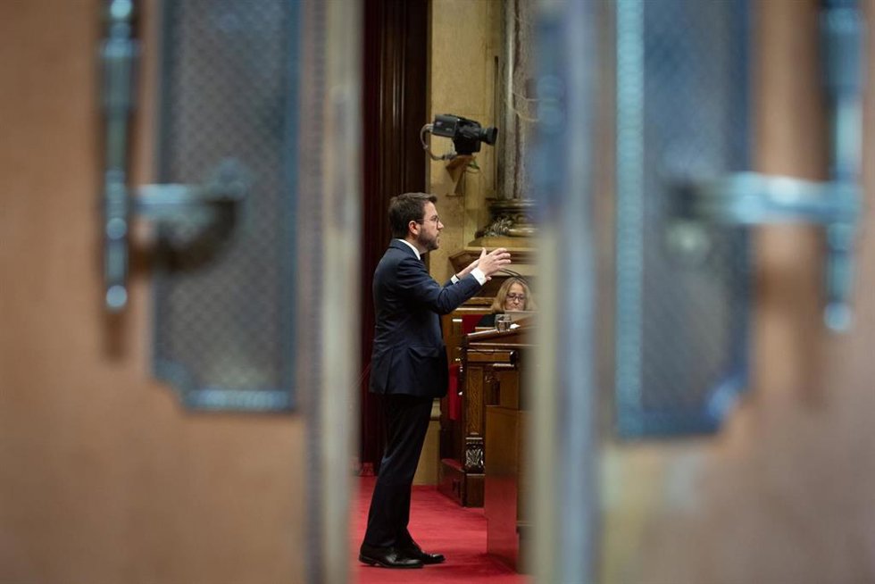 El presidente de la Generalitat, Pere Aragons