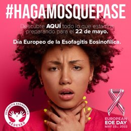 La Asociación Española de Esofagitis Eosinofílica (AEDESEO) es la responsable de la 1a edición del Día Europeo de Esofagitis Eosinofílica (EoE) que realizará un acto central reivindicativo con un “concierto de batidoras”.