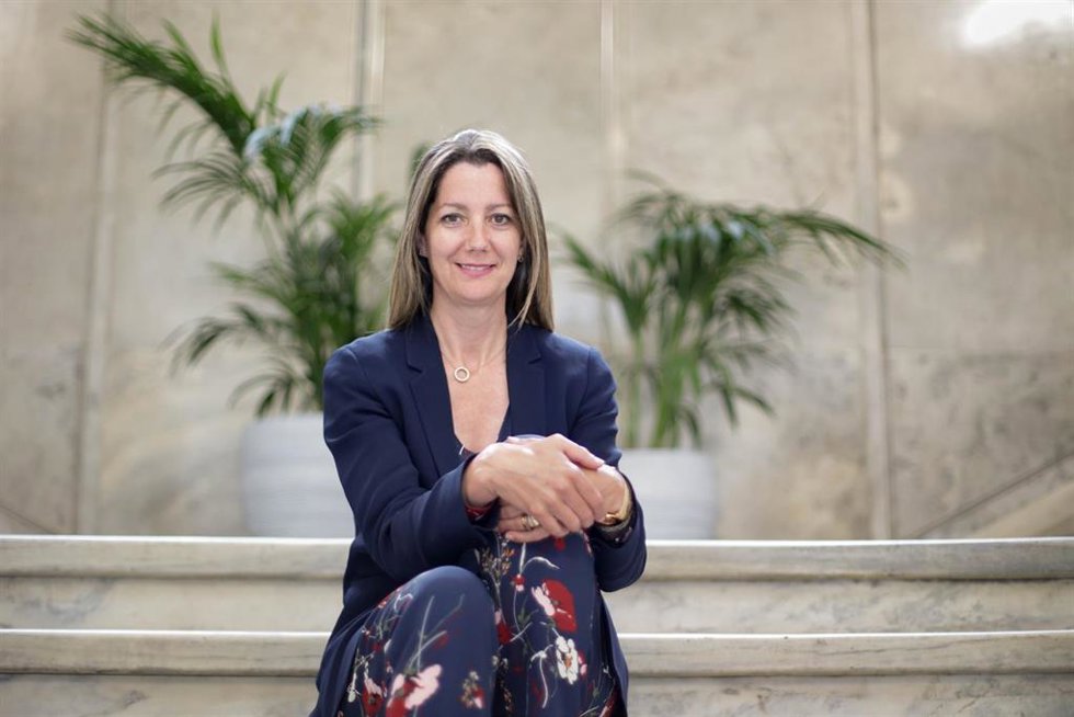 La alcaldesa de Lugo, Lara Méndez (PSdeG-PSOE), en una entrevista concedida a Europa Press