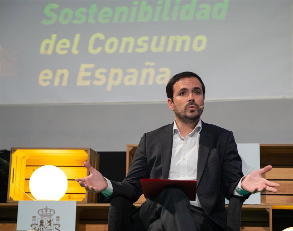 El ministro de Consumo, Alberto Garzón,