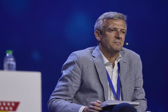 O presidente da Xunta de Galicia, Alfonso Rueda, no XVII Congreso do Partido Popular de Madrid, en Feira de Madrid IFEMA. 